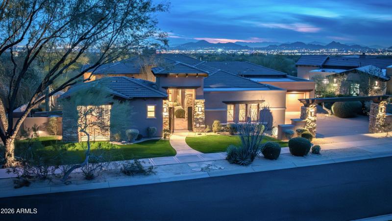 Front Exterior at Twilight