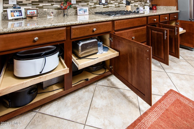 Pull out shelves