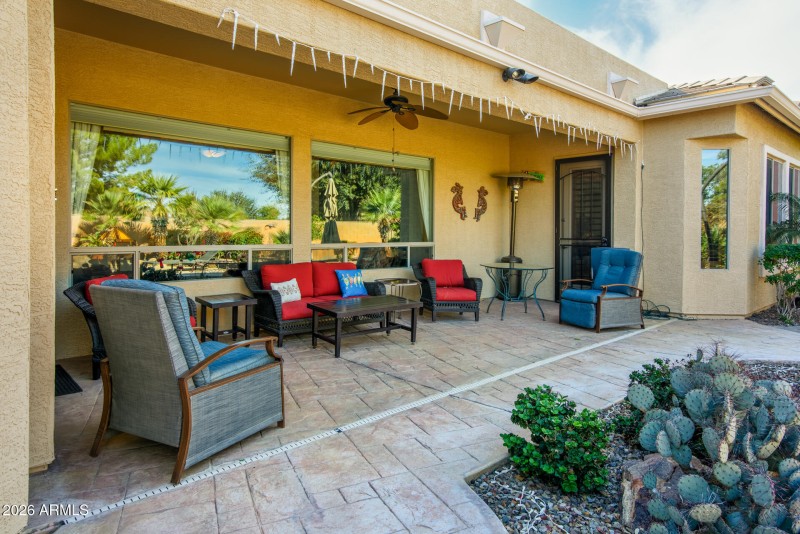 Covered patio