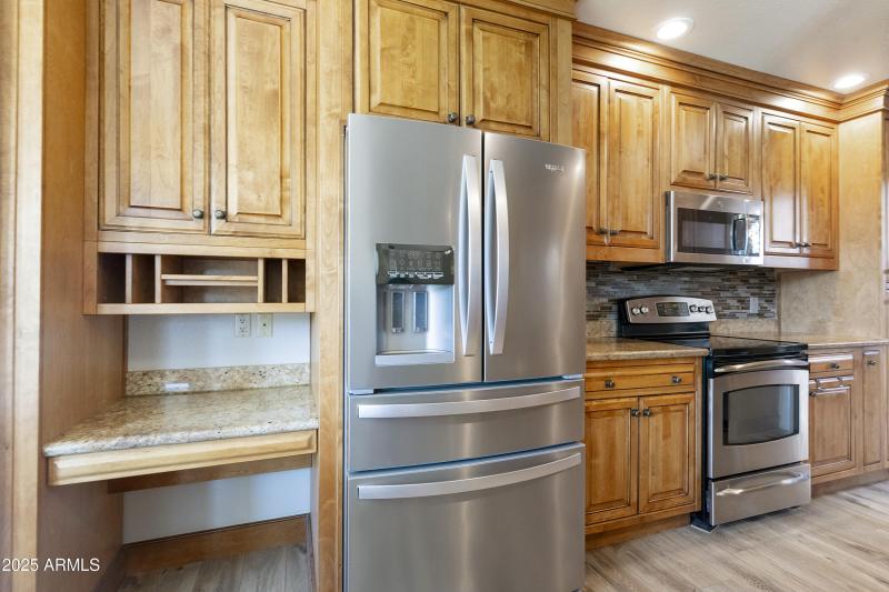 Kitchen with stainless appliances
