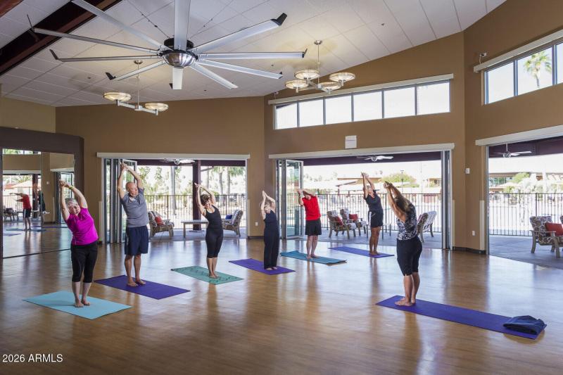 Exercise classes and gym