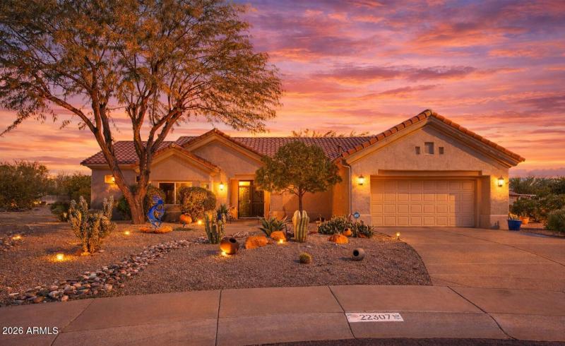Day to dusk front exterior