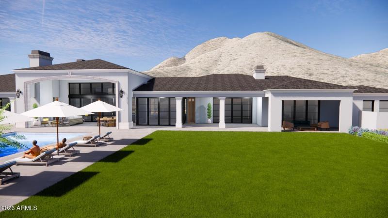 Expansive rear Yard & Pool