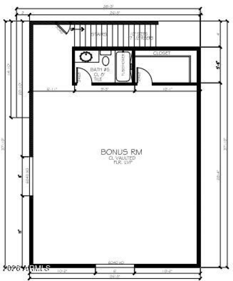 Floor Plan Bonus Room