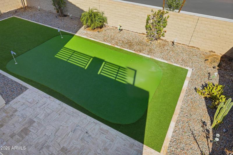 Backyard view from balcony