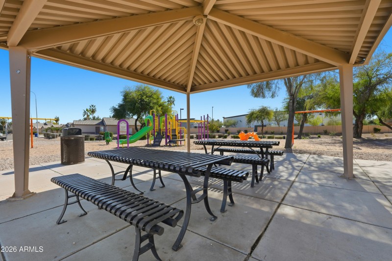 Covered ramada & seating
