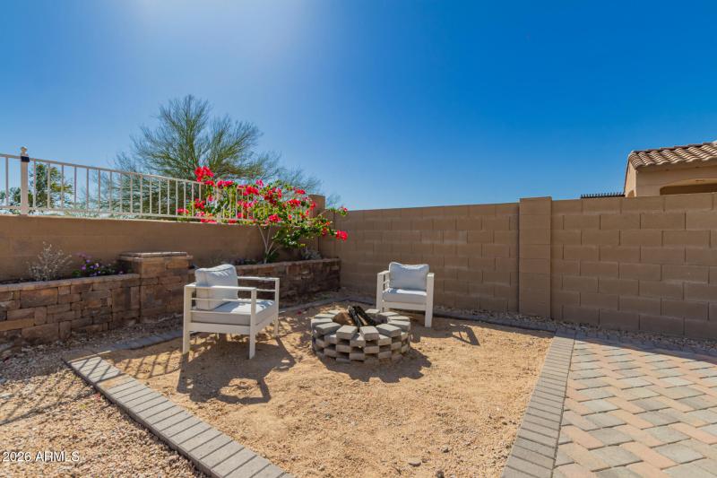 Fire pit area