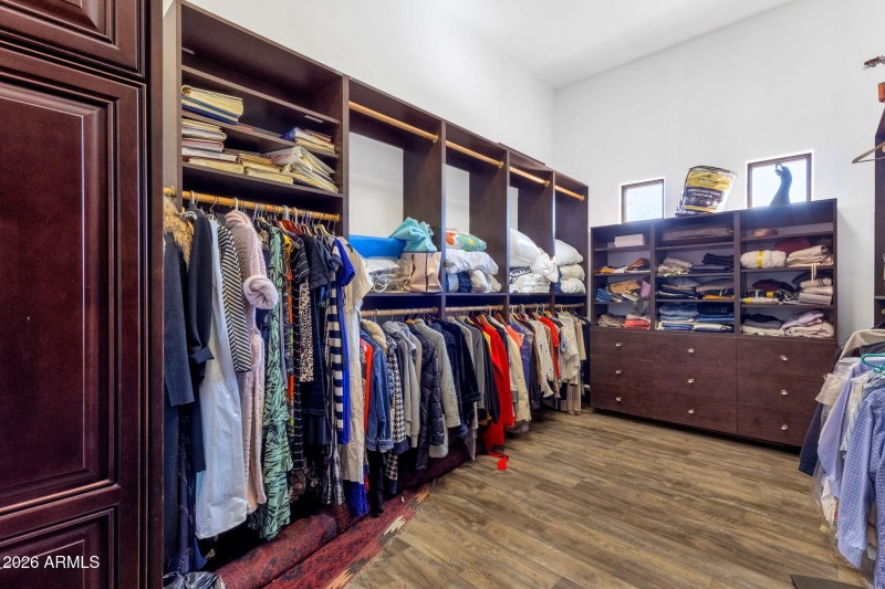 Primary closet