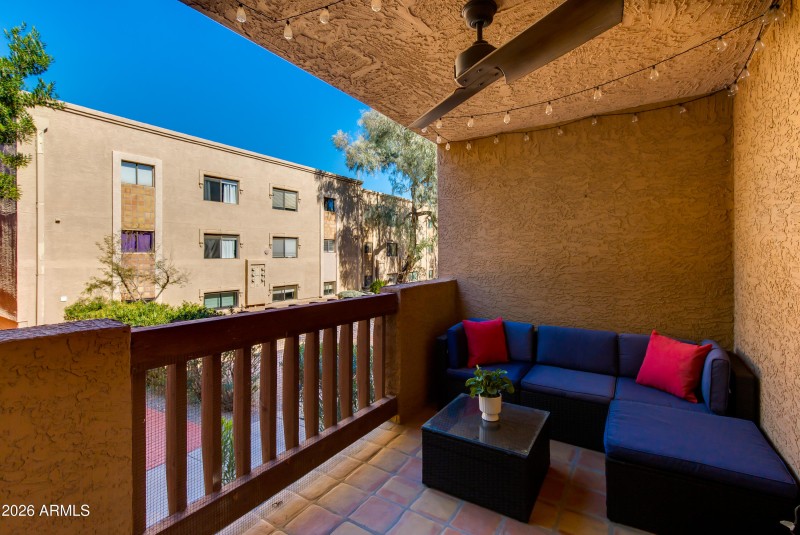 Private Covered Balcony