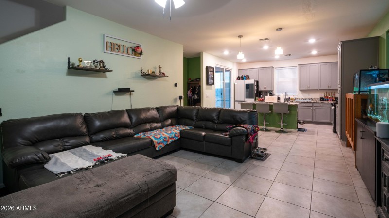 Living room to Kitchen