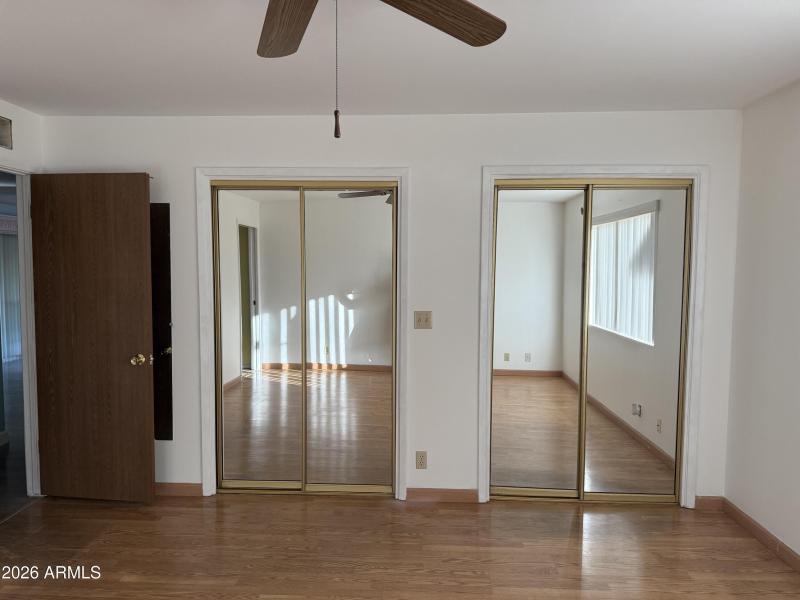 Primary bedroom closets