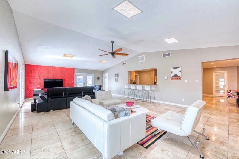 Great Room Open to Dining & Kitchen