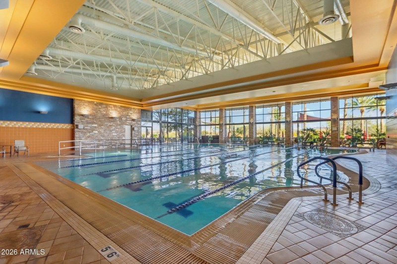 Indoor lap pool