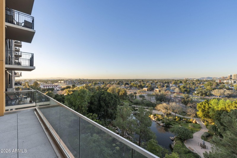 Scenic Balcony Overlooking Park