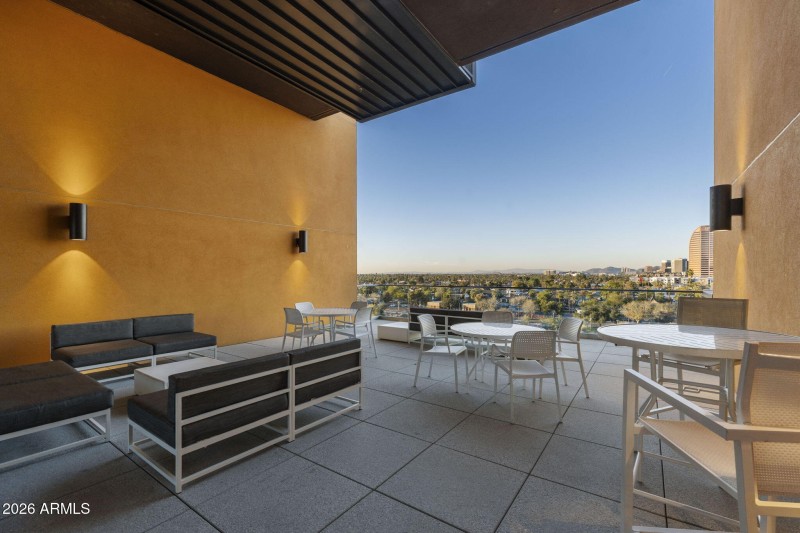 Covered Outdoor Lounge Area