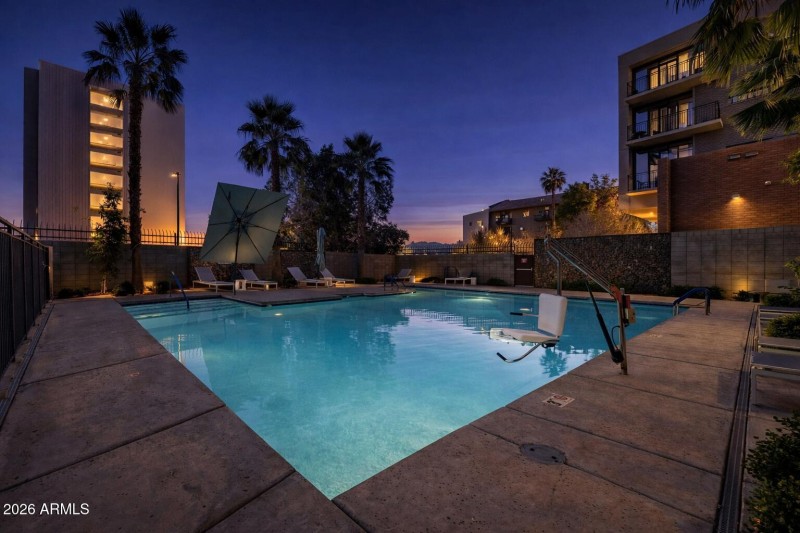 Illuminated Pool and Deck