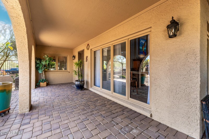 Covered Patio with Pavers