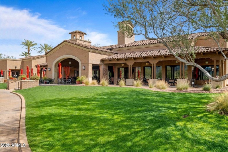 Verrado grill back with grass area