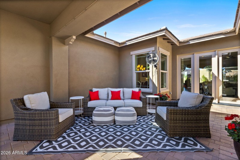 Gated courtyard