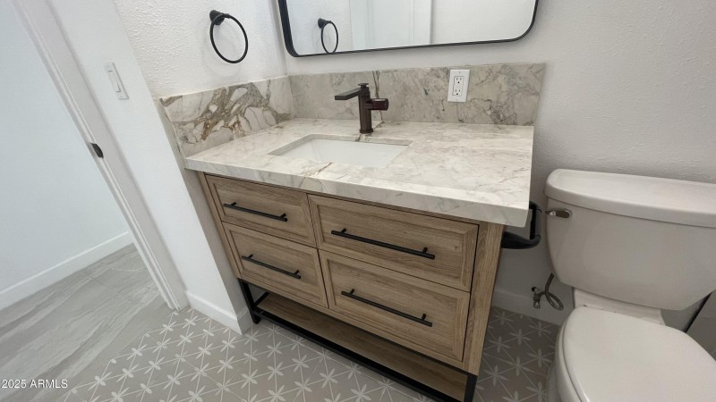 Vanity in Hallway Bathroom