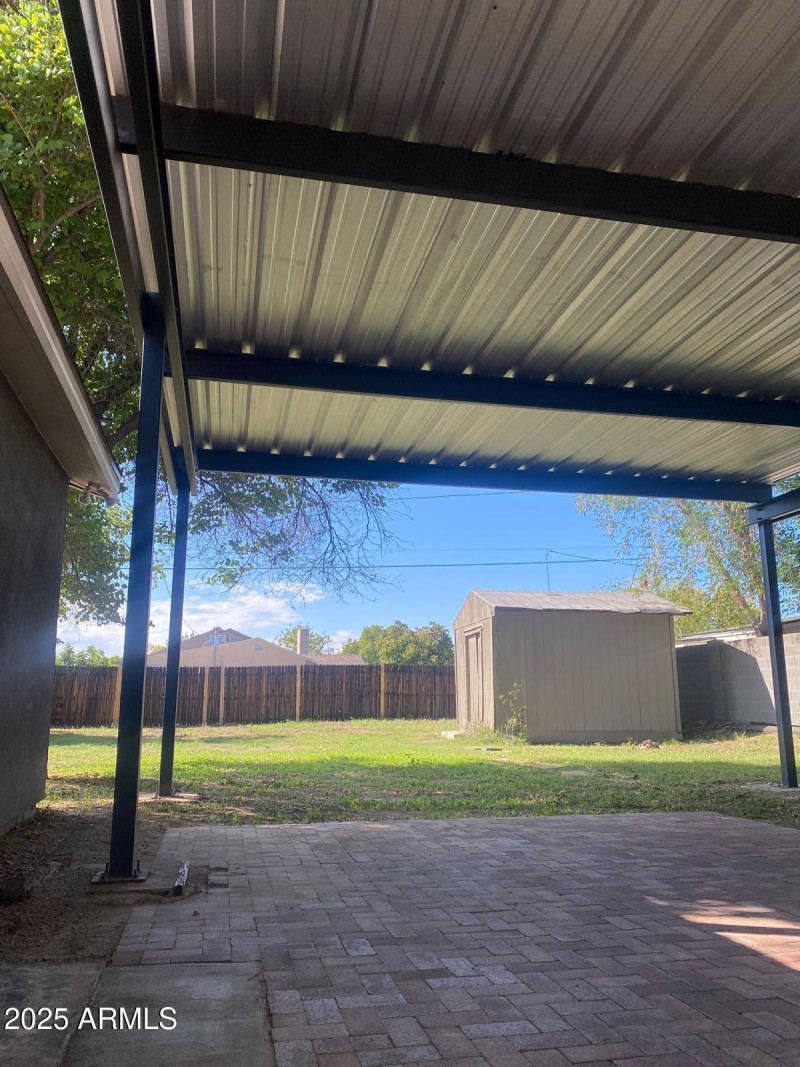 Covered patio