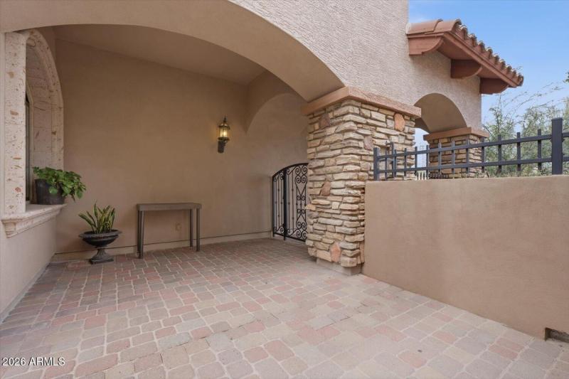 Large front courtyard