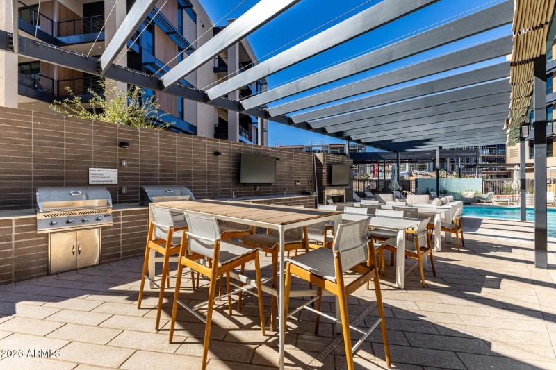 BBQs/lounge area