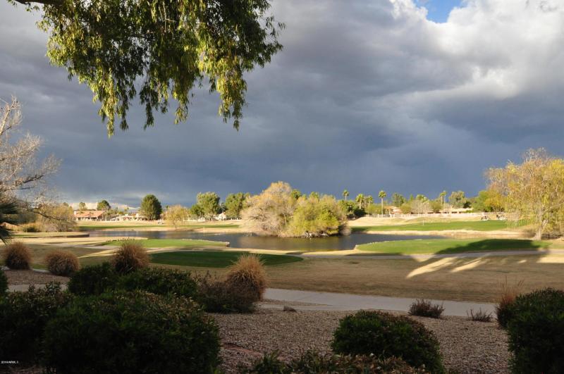 lake at golf course