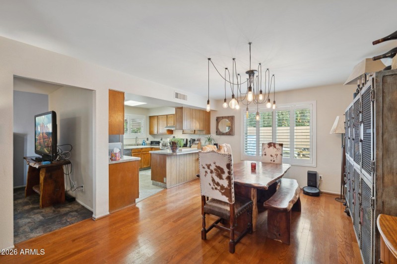 Dining + Kitchen View