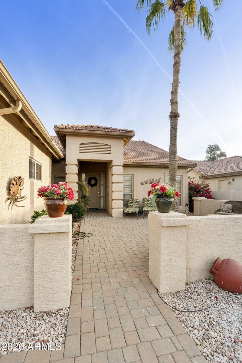 Walkway to entry