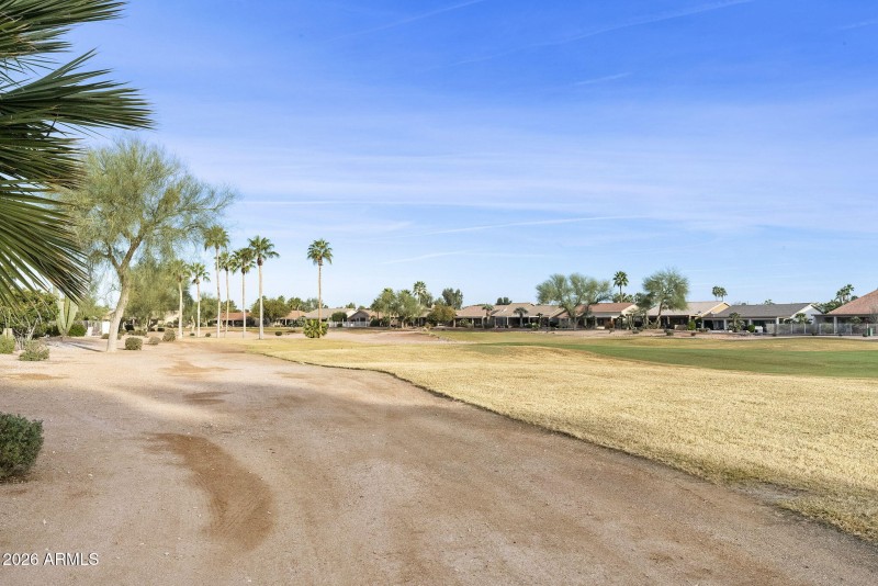 Fairway along back of home