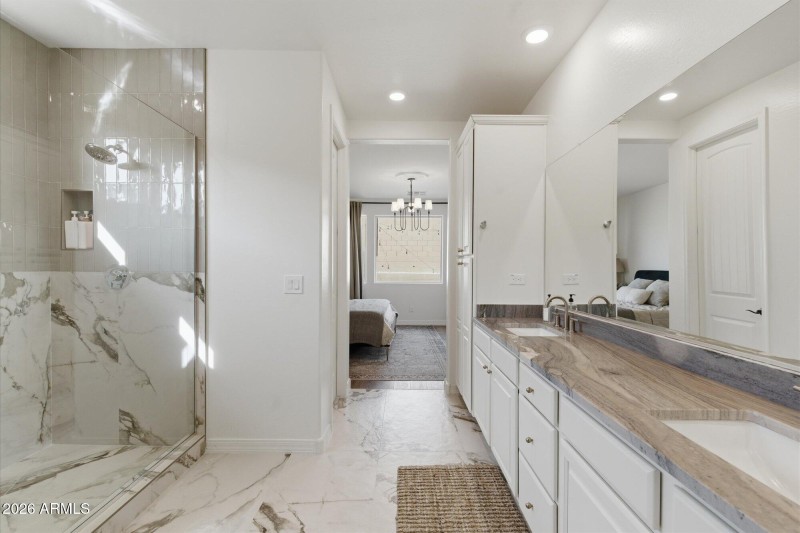 Primary Bath w Italian Porcelain Tile