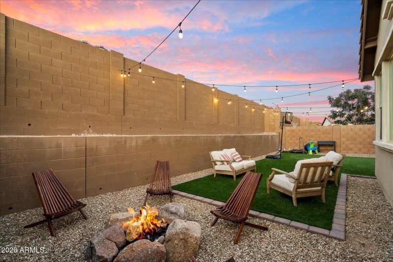 Outdoor Seating Area w Fire Pit