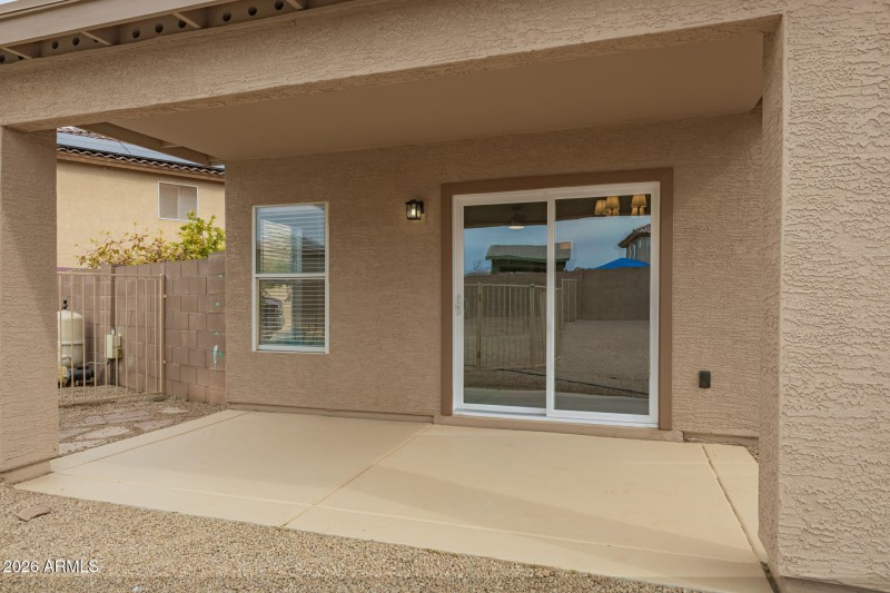 rear patio