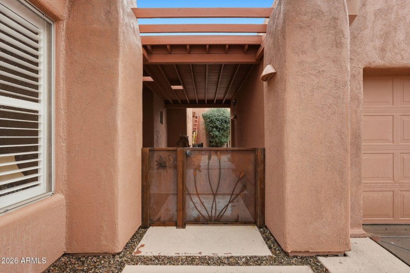 Front patio entry
