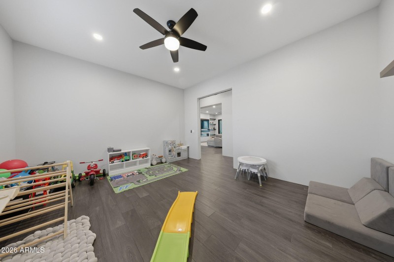 theater room used for kids play room