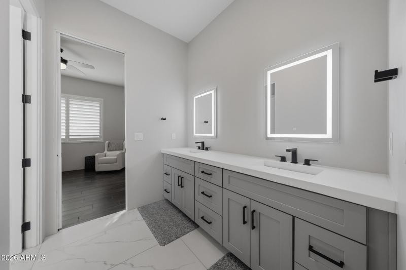 Jack & Jill bathroom view