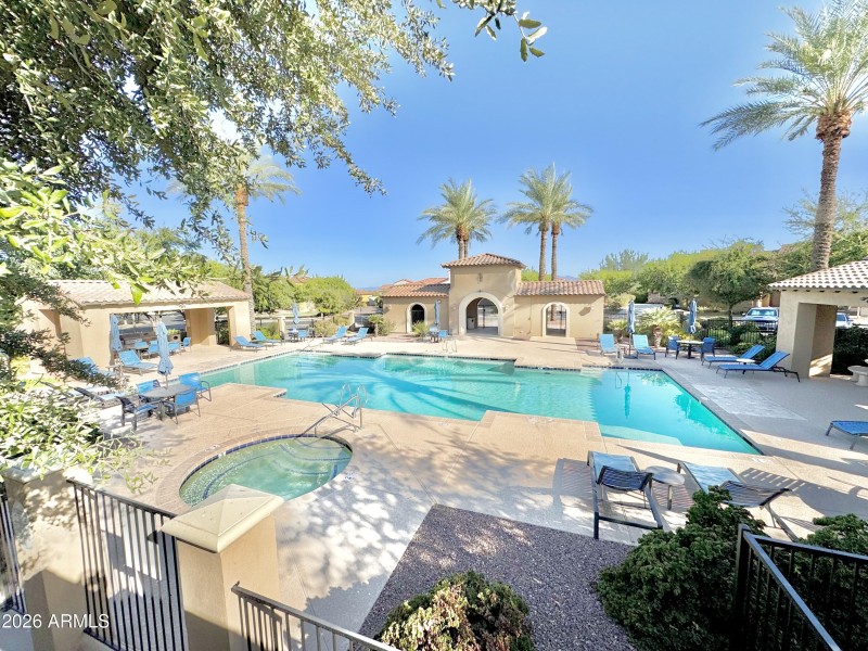 Pool and Spa across the street