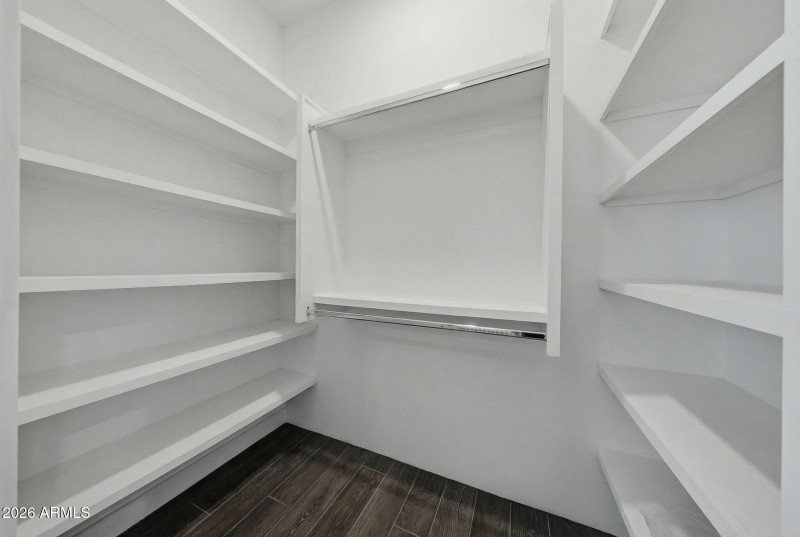 one of closets in jack & Jill area