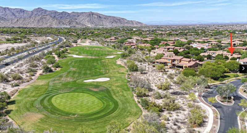Right on the golf course