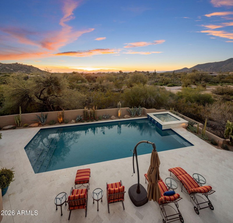 Main House Pool & Hot Tub with Views
