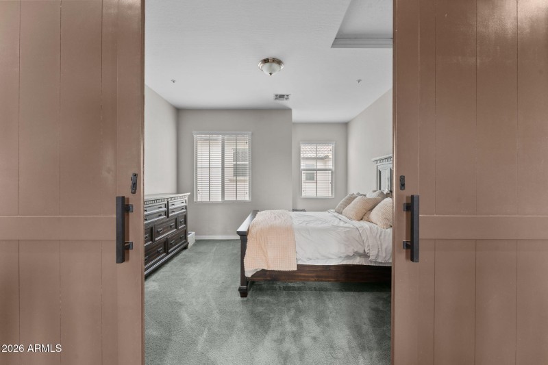 loft w/ barn doors