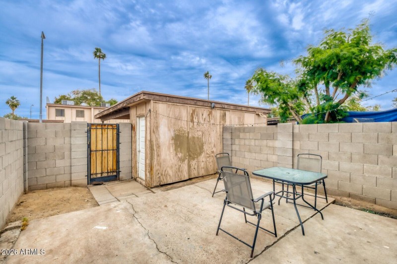Patio view 1