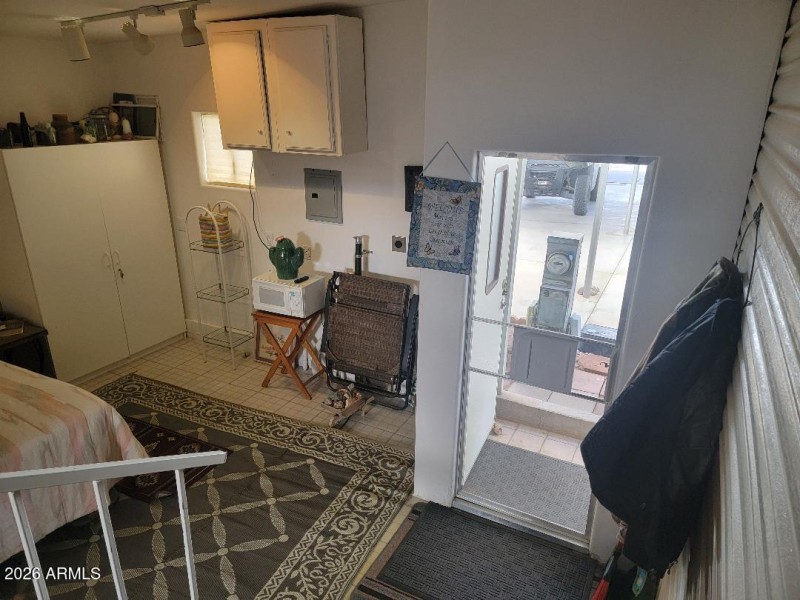 220 door going out to the back