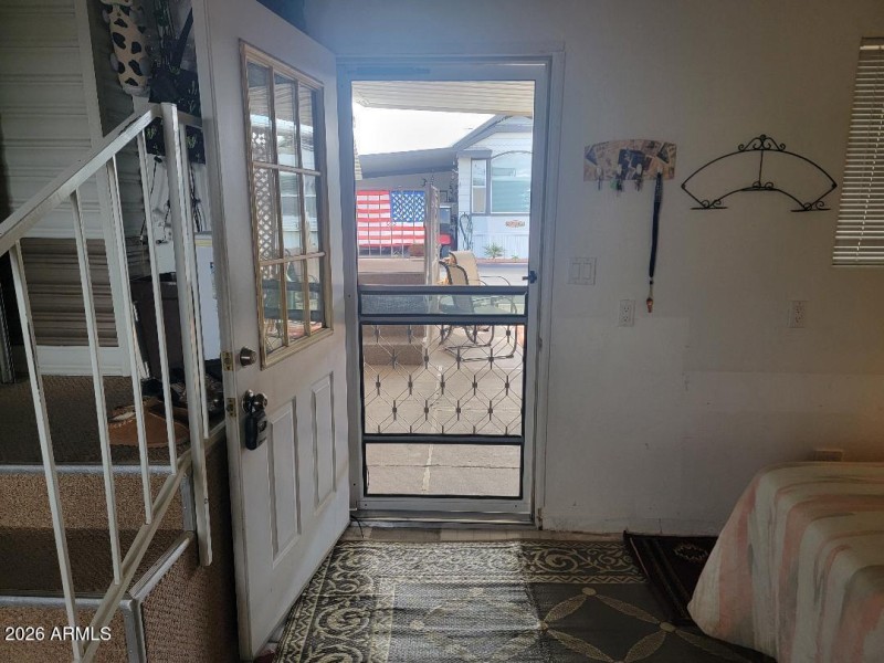220 door going out to the front