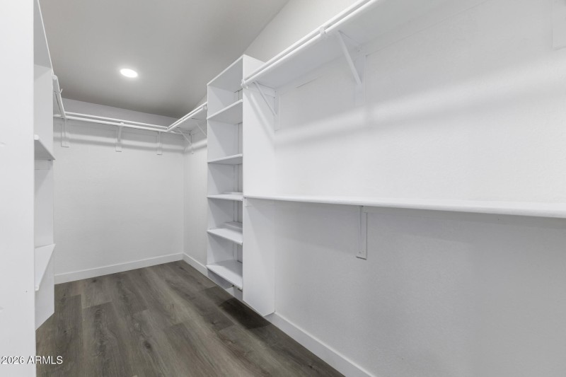 Primary closet
