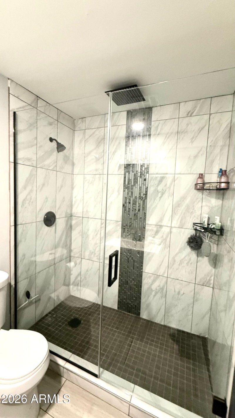 Master shower