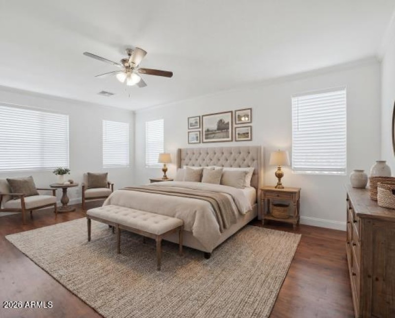 Staged Primary Bdrm