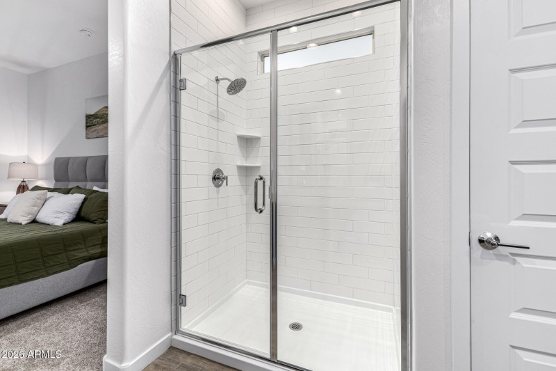 Walk-In Shower with Glass Enclosure