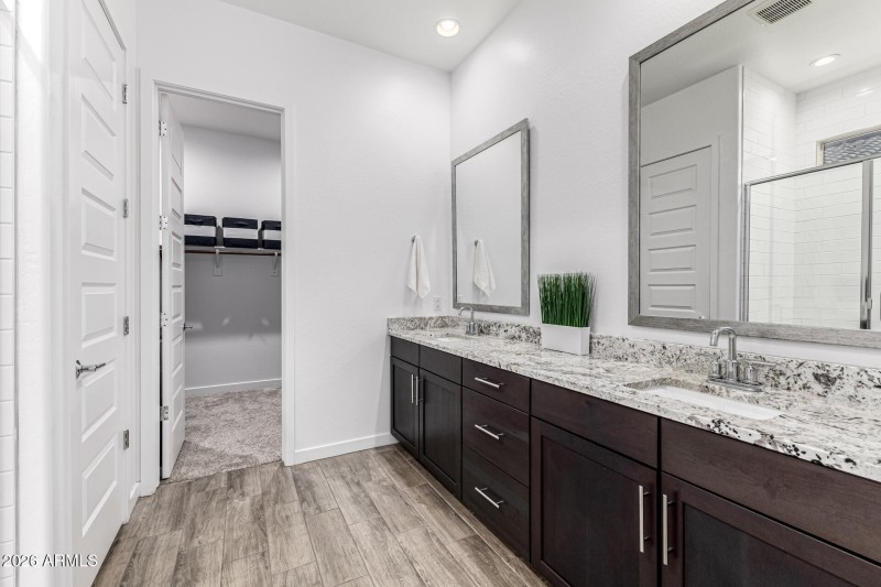 Primary Bathroom & Large Walk-In Closet